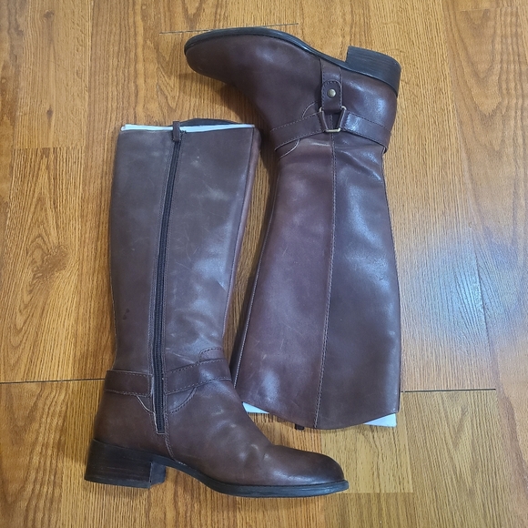 Franco Sarto Brown Riding Boots Size 9 - Picture 2 of 8